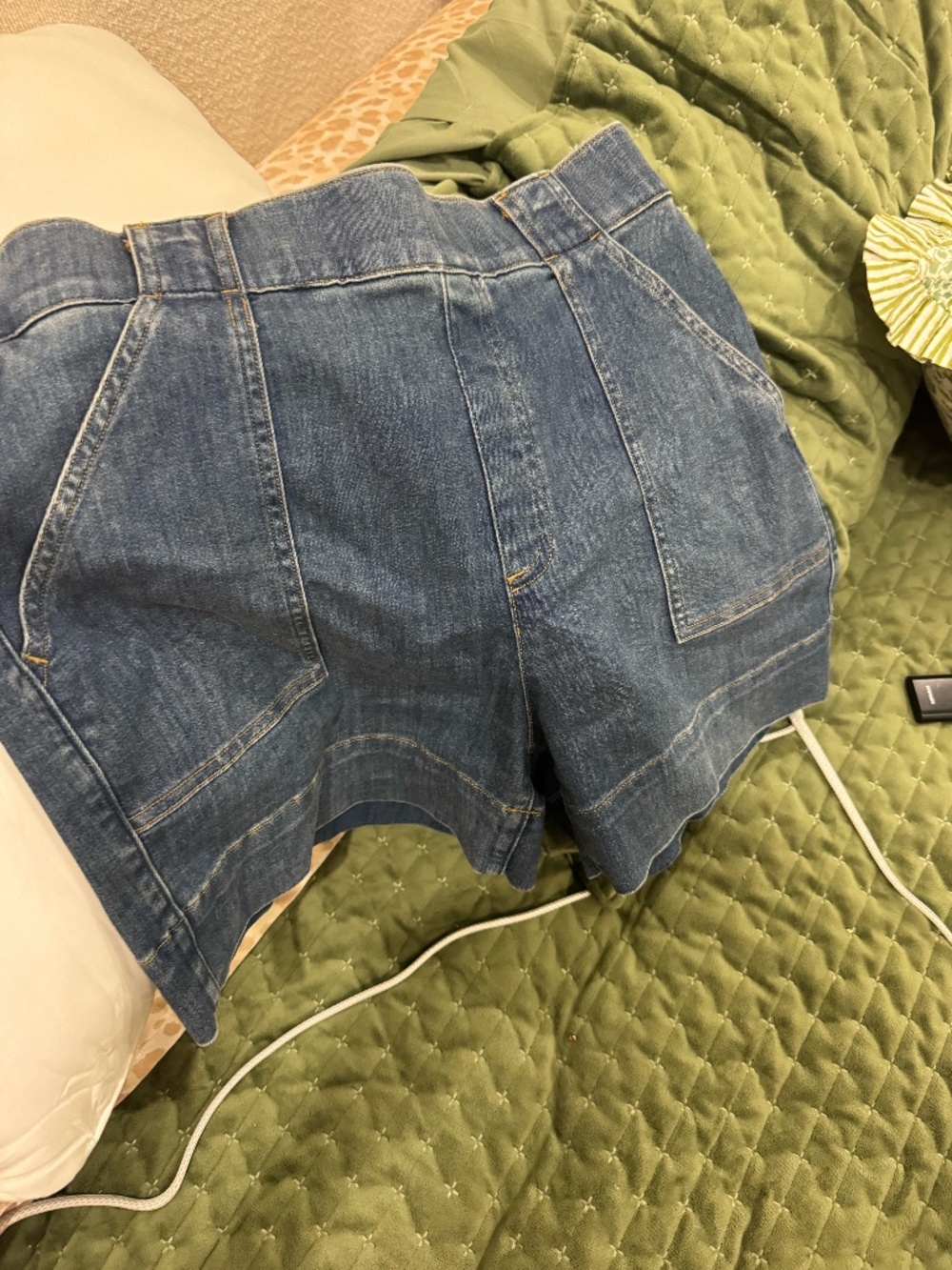 Spanx Blue jean shorts